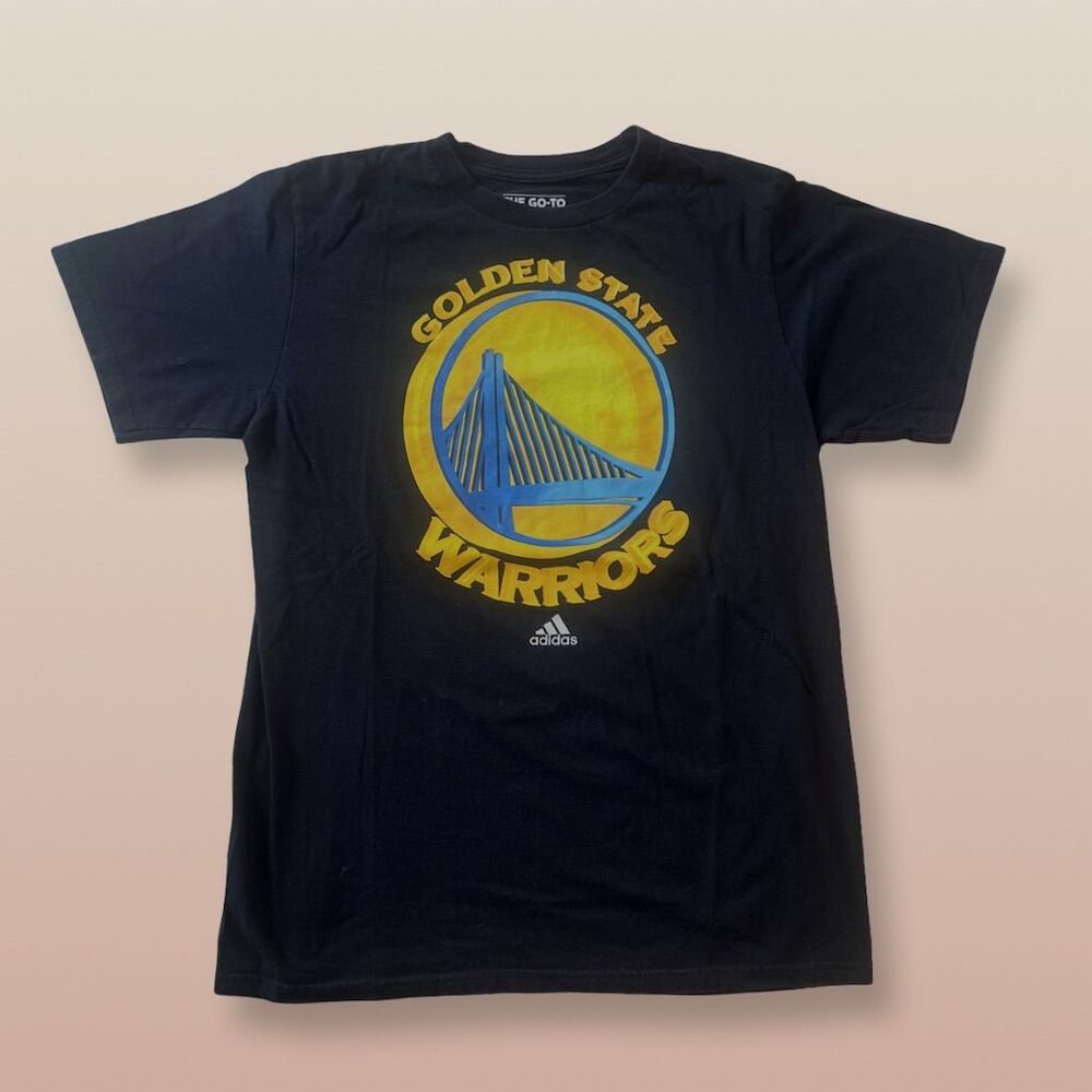 Adidas Golden State Warriors Men's Black T-Shirt Size M NBA Apparel